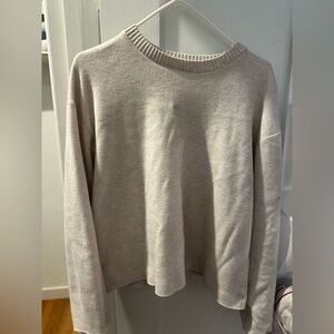 Zara Beige Ribbed Sweater